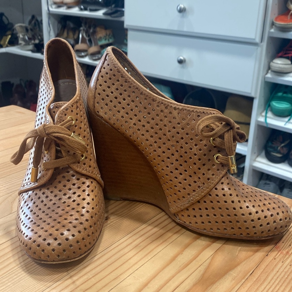 Tory Burch wedge booties
